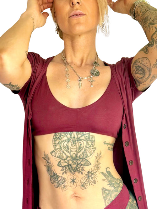 Allthera Bralette - Lovers Maroon