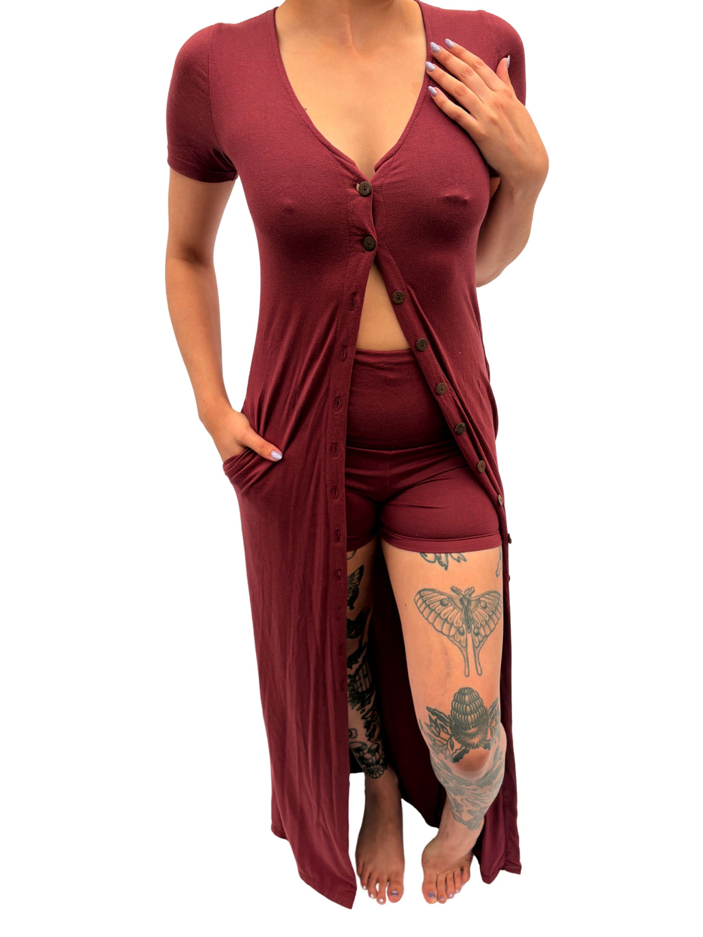 Goddess Robe - Lovers Maroon