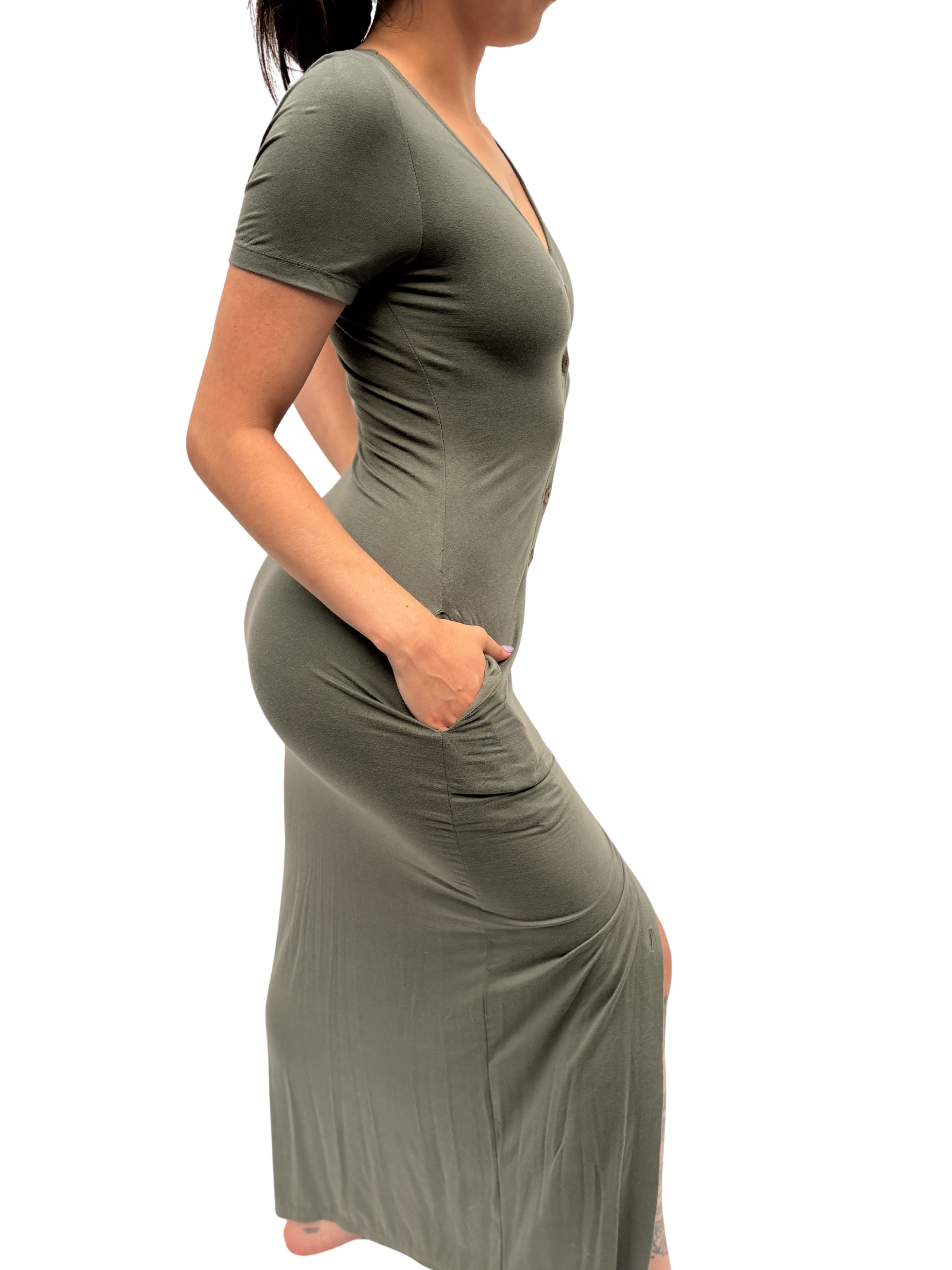 Goddess Robe - Pine Forest Green