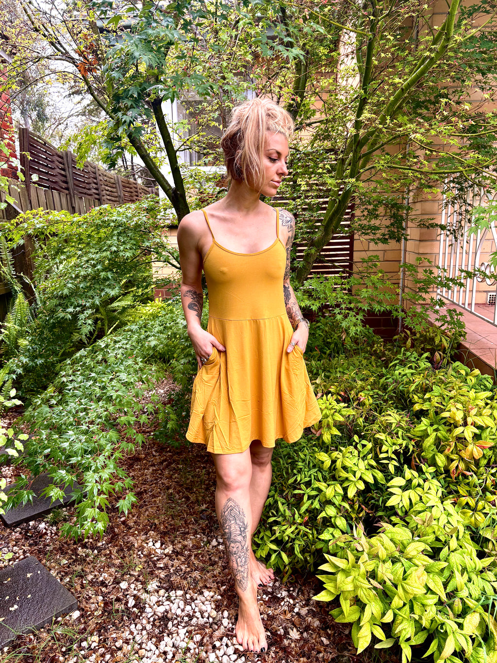 Allthera Mini Dress - Fresh Mustard