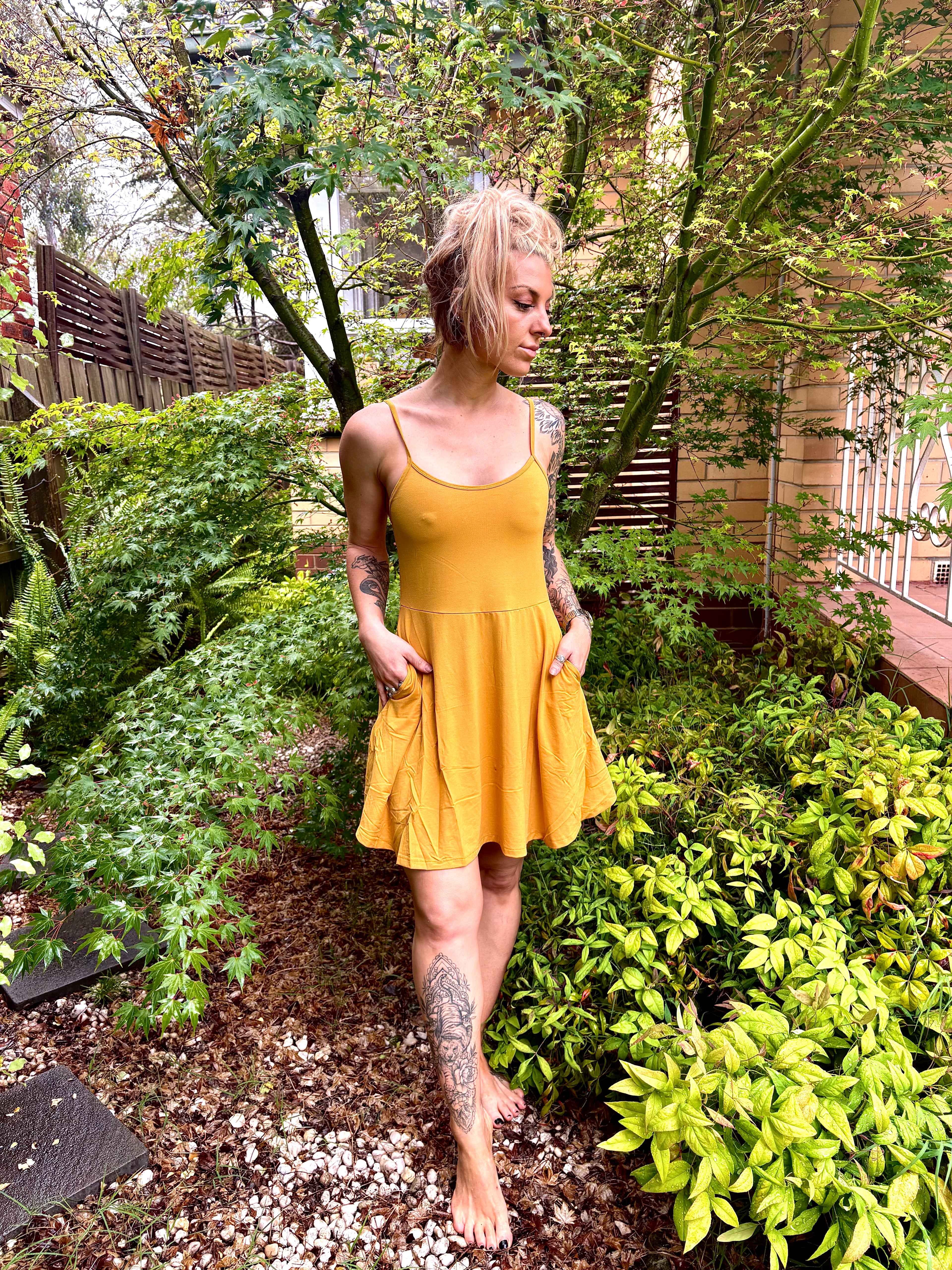 Allthera Mini Dress - Fresh Mustard