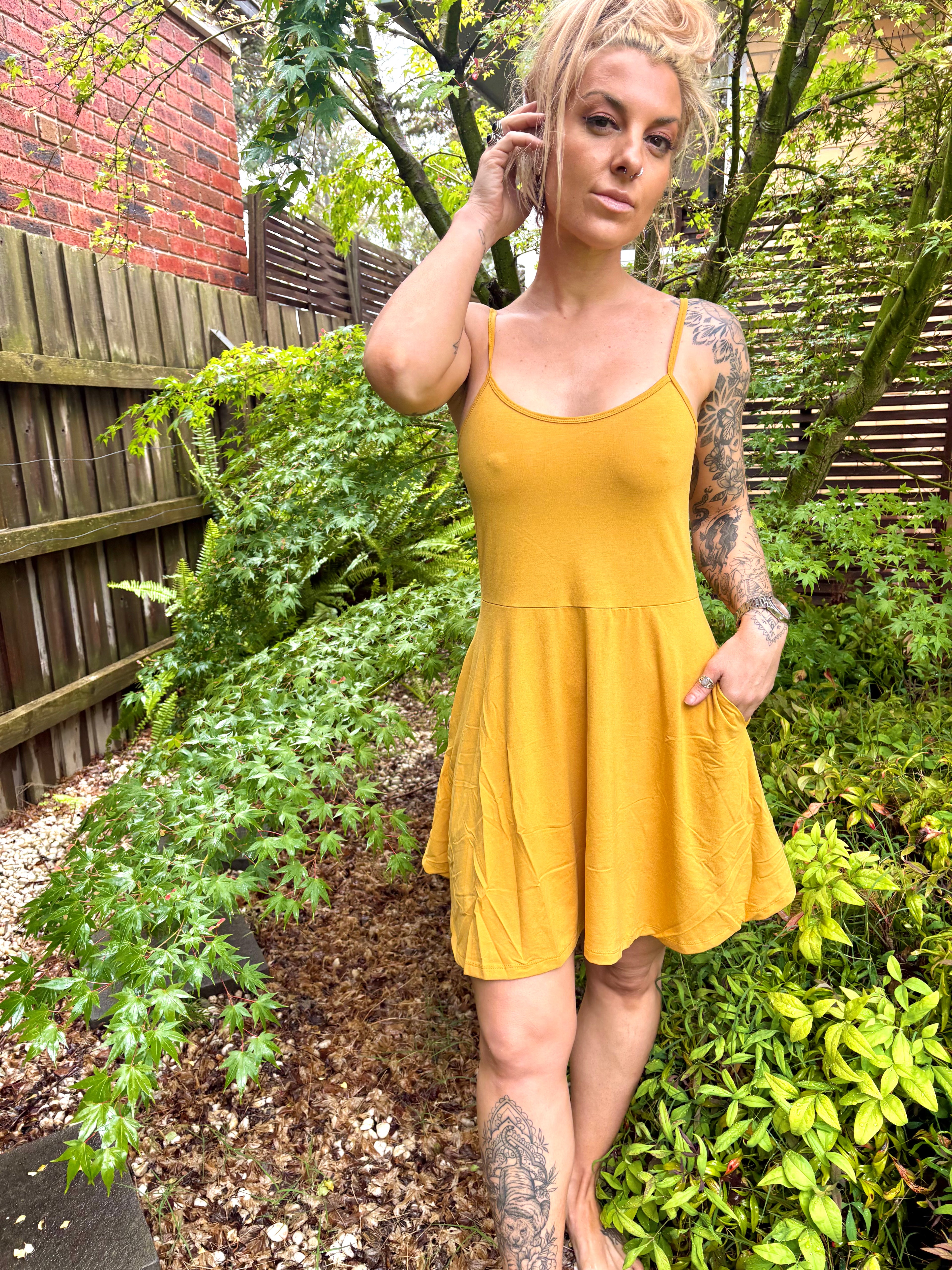 Allthera Mini Dress - Fresh Mustard