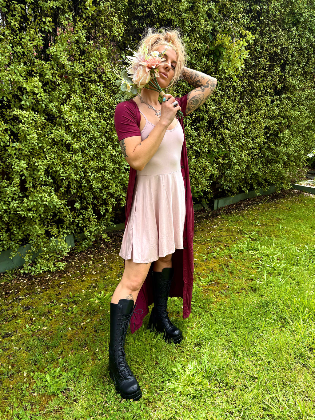 Allthera Mini Dress - Conch Pink